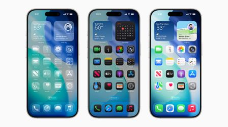 Comparison of themes in iOS 26