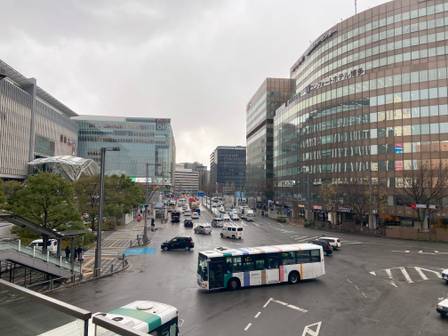 Outside of Fukuoka Station