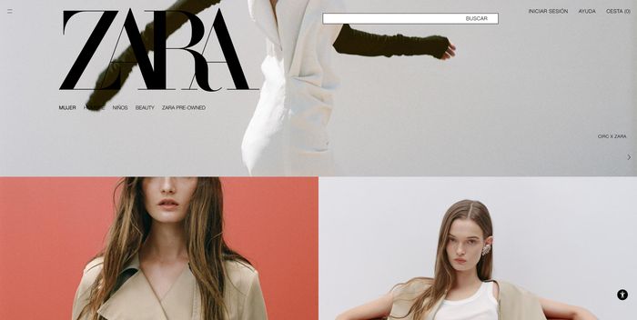 Zara's new website